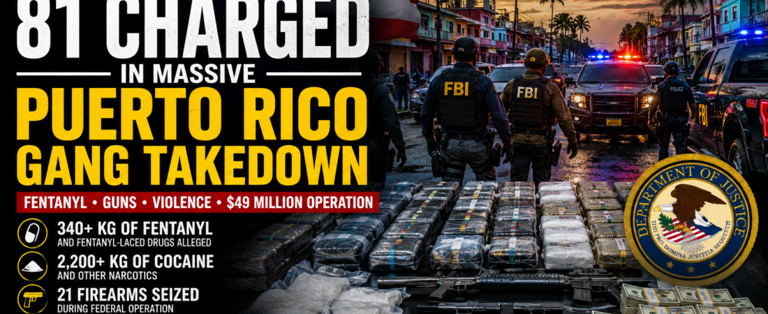 81 Charged in Massive Puerto Rico Gang Takedown Involving Fentanyl, Guns and Violence