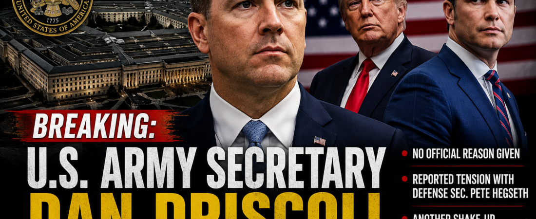 BREAKING: U.S. Army Secretary Dan Driscoll Steps Down After Just 18 Months