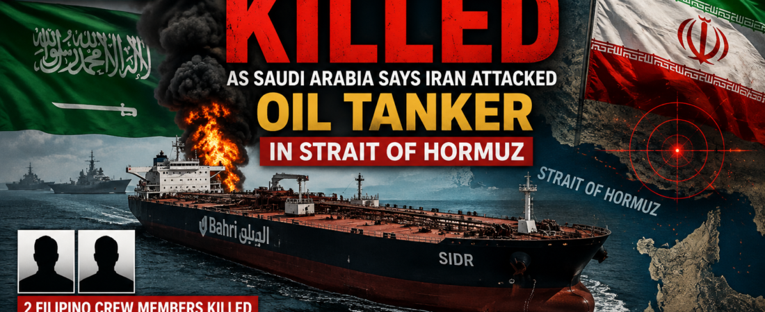 BREAKING: Two Sailors Killed as Saudi Arabia Says Iran Attacked Oil Tanker in Strait of Hormuz