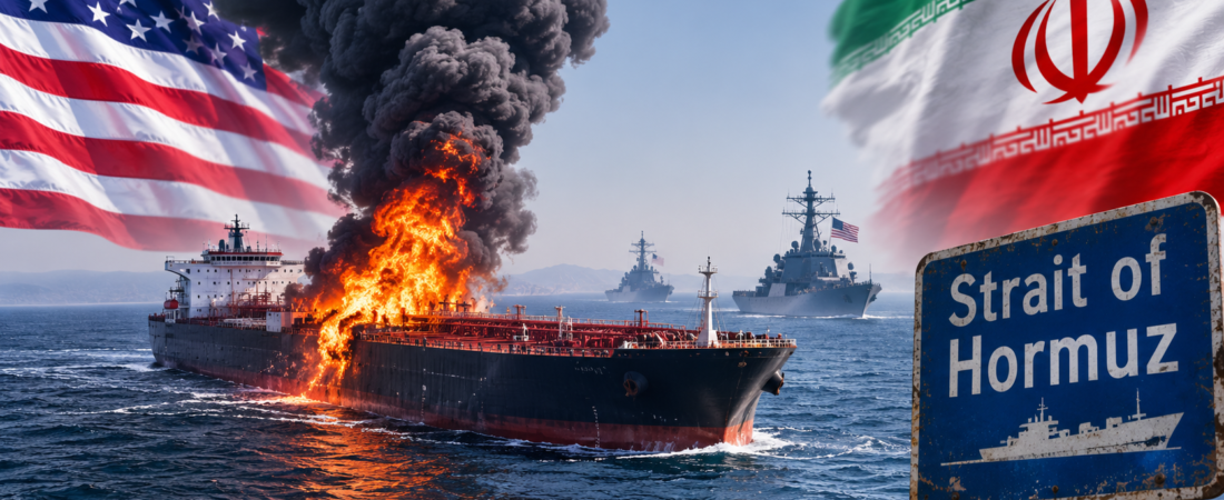 BREAKING: Tanker Hit by Three Projectiles Near Strait of Hormuz as U.S.–Iran Tensions Surge