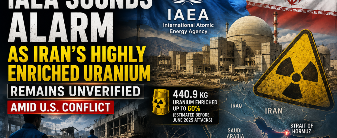 IAEA Sounds Alarm as Iran’s Highly Enriched Uranium Stockpile Remains Unverified