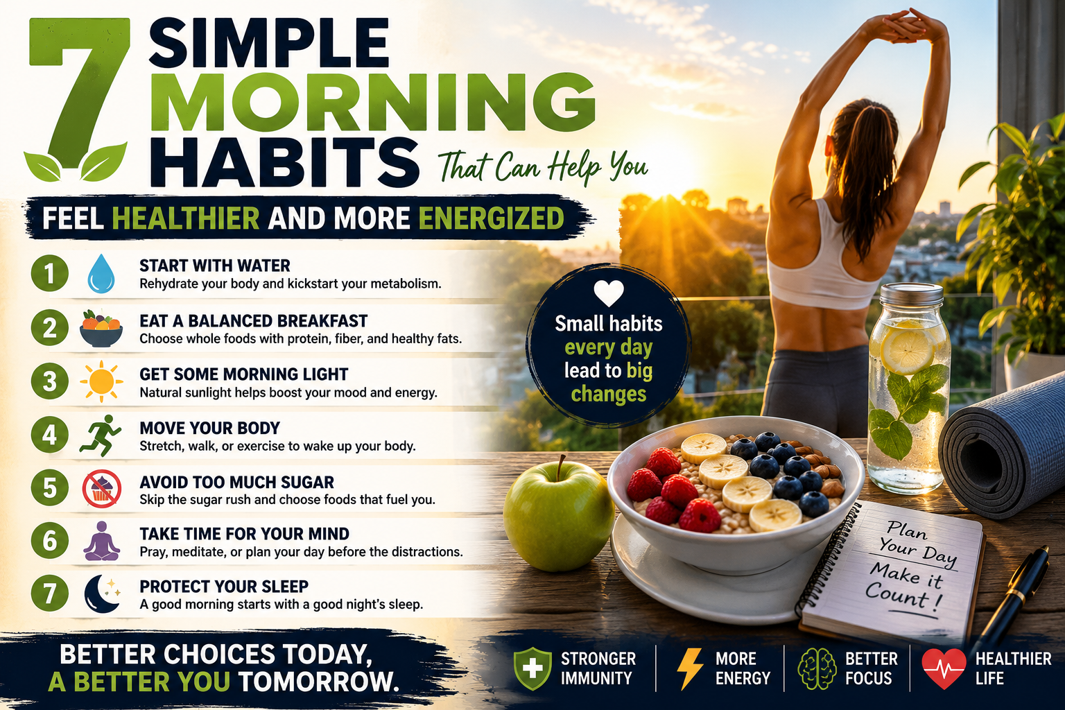7 Simple Morning Habits That Can Help You Feel Healthier and More Energized