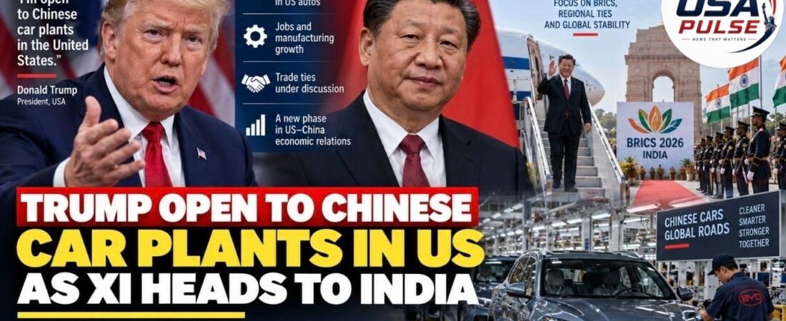 Suggested headline: U.S. Auto Industry Urges Trump to Keep Chinese Automakers Out of America Ahead of Xi Meeting