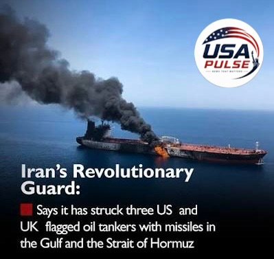 Iran Says It Struck Oil Tanker in Strait of Hormuz as U.S.–Iran War Tensions Intensify