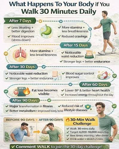 What Happens to Your Body When You Walk 30 Minutes Every Day?