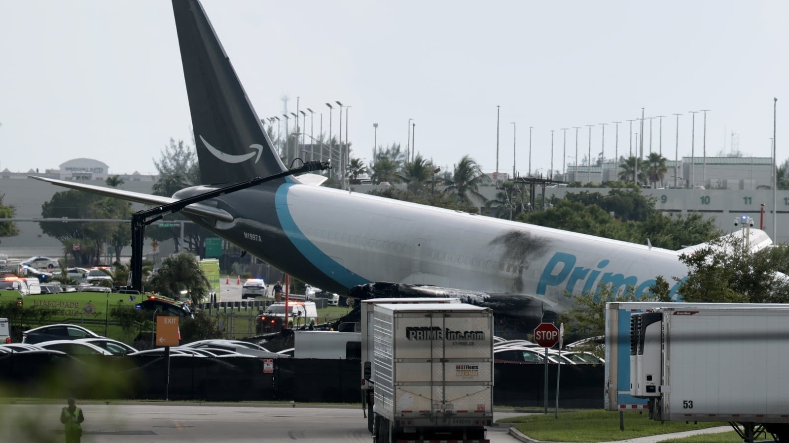 Amazon Cargo Plane Crashes at Miami International Airport, Killing at Least 5