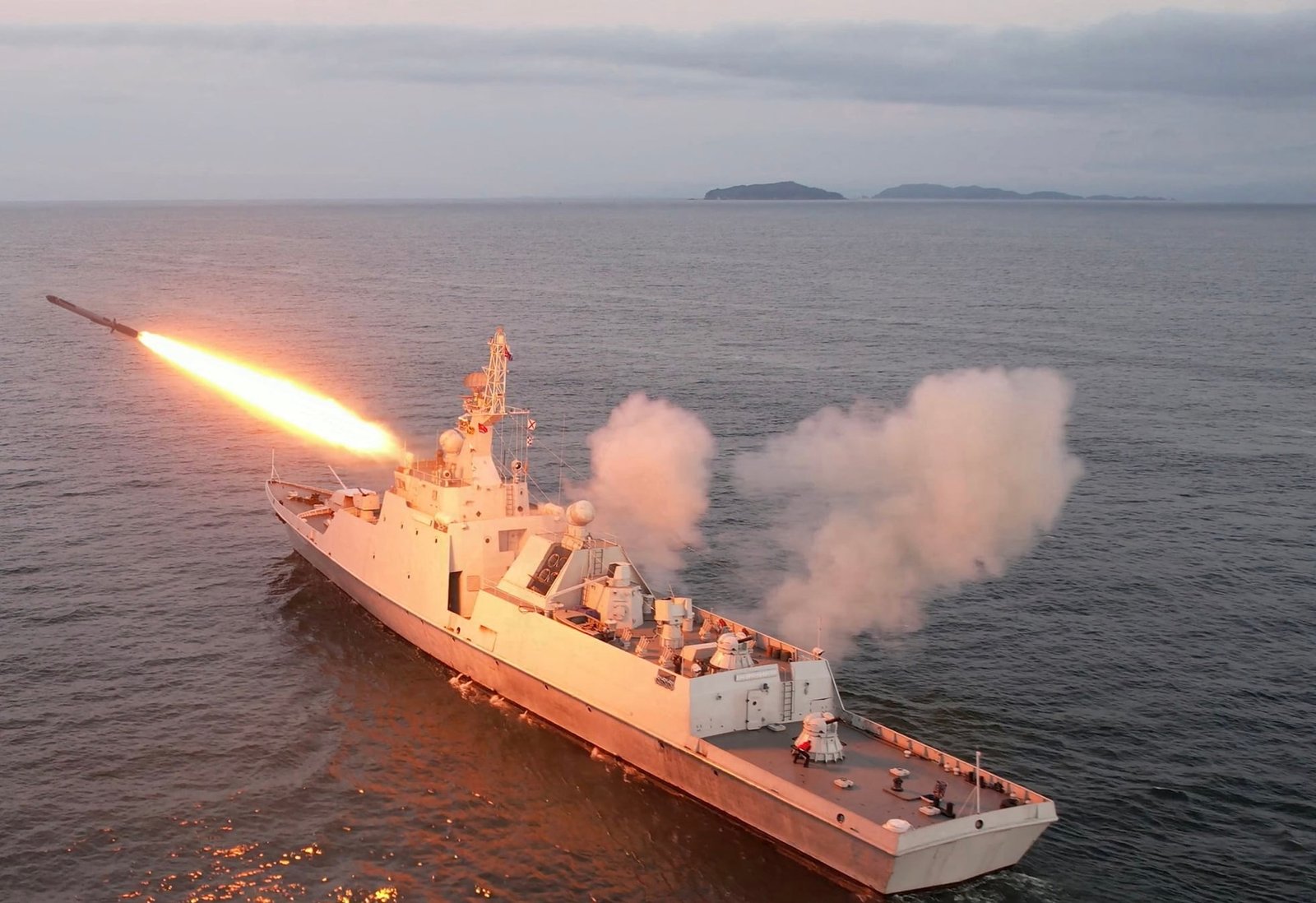 North Korea Unveils Powerful New Warship as U.S.-Led Military Drills Begin