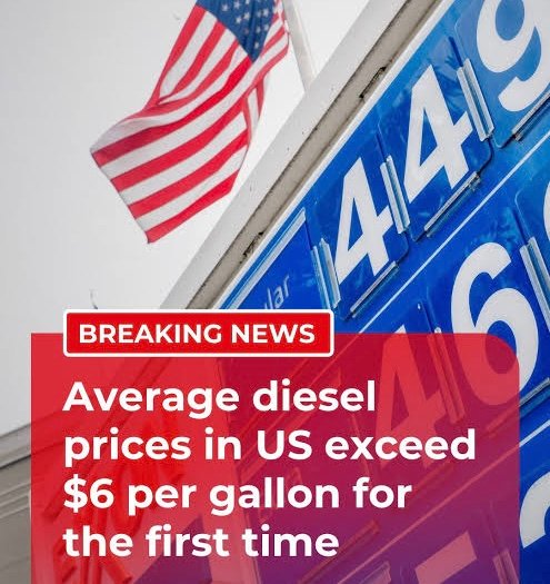 U.S. Diesel Breaks $6 as Iran War Pushes Oil Above $100