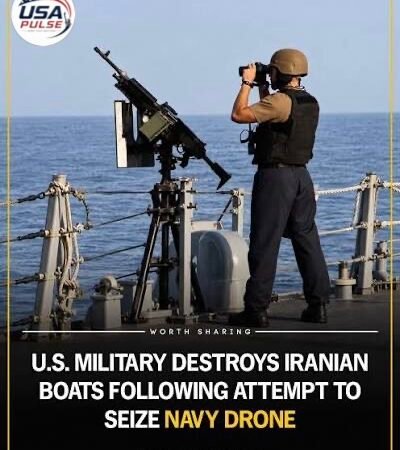 U.S. Military Says It Destroyed Two Iranian Boats Trying to Seize American Sea Drone