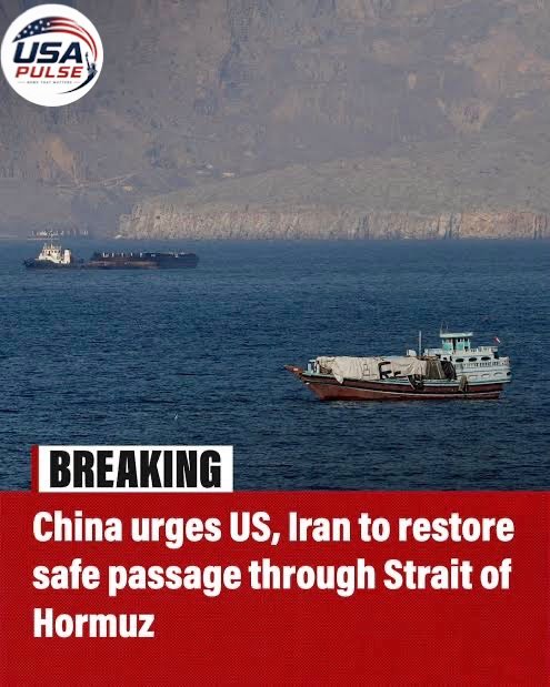 China Urges U.S. and Iran to Return to Talks as Strait of Hormuz Crisis Deepens